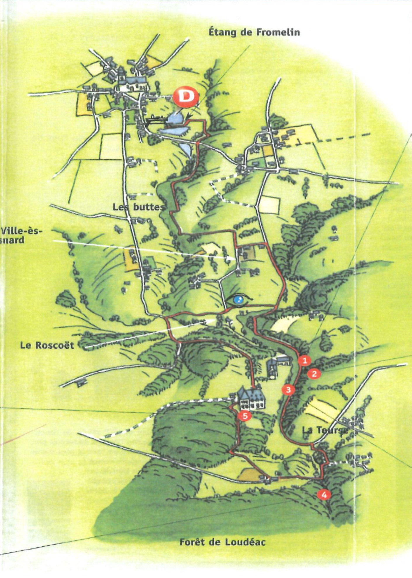 Circuit de 13 km  Vers la Rocheaucerf