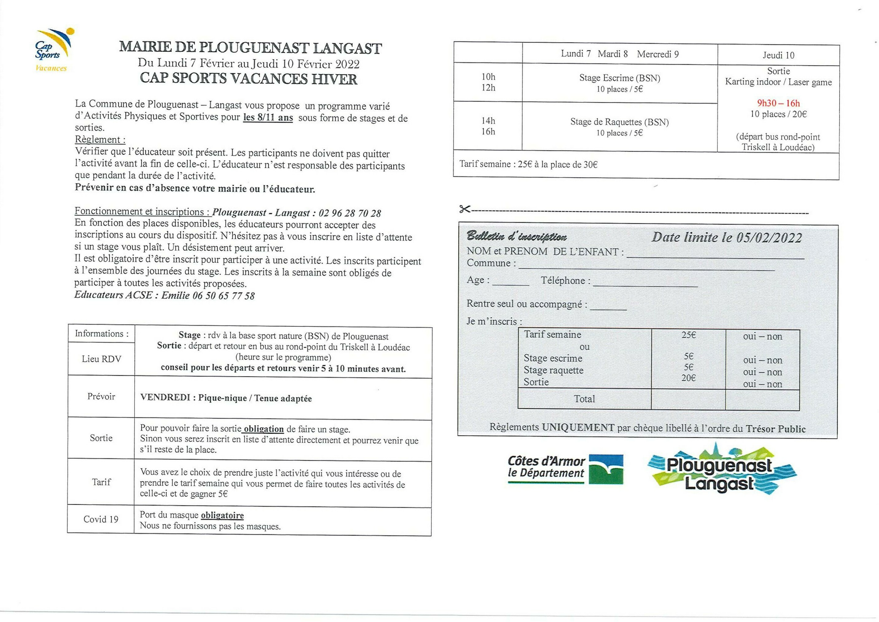 Programme CAP SPORTS